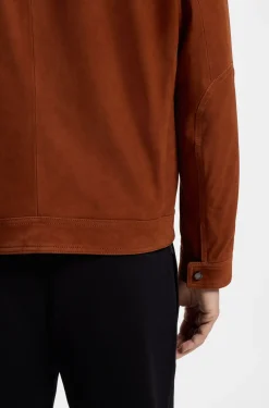 BOSS x ASTON MARTIN Velourslederjacke