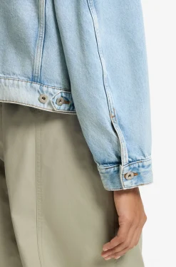 Boxy-Fit Jacke aus festem blauem Denim