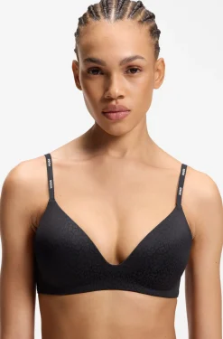 Bralette aus Stretch-Jersey mit Leoparden-Print