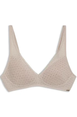 Bralette aus super softer Spitze mit goldener Plakette