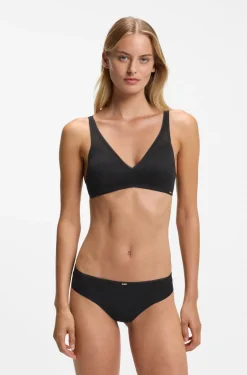 Bralette aus super softer Spitze mit goldener Plakette