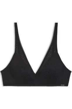 Bralette aus super softer Spitze mit goldener Plakette