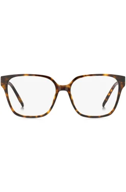 Brillenfassung aus Acetat mit Havanna-Muster und Double-B-Monogramm