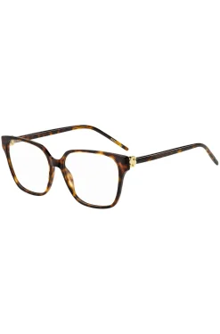 Brillenfassung aus Acetat mit Havanna-Muster und Double-B-Monogramm