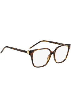 Brillenfassung aus Acetat mit Havanna-Muster und Double-B-Monogramm