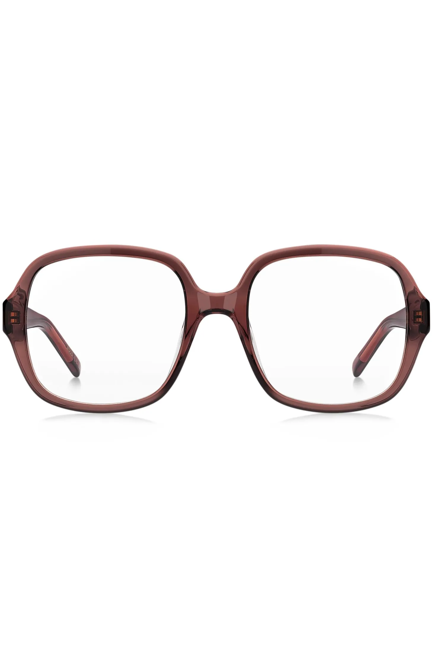 Brillenfassung aus braunem Acetat mit Double-B-Monogramm