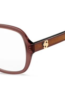 Brillenfassung aus braunem Acetat mit Double-B-Monogramm
