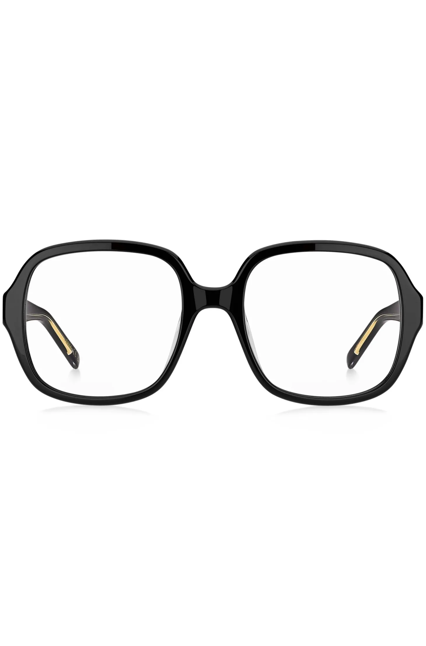 Brillenfassung aus schwarzem Acetat mit Double-B-Monogramm