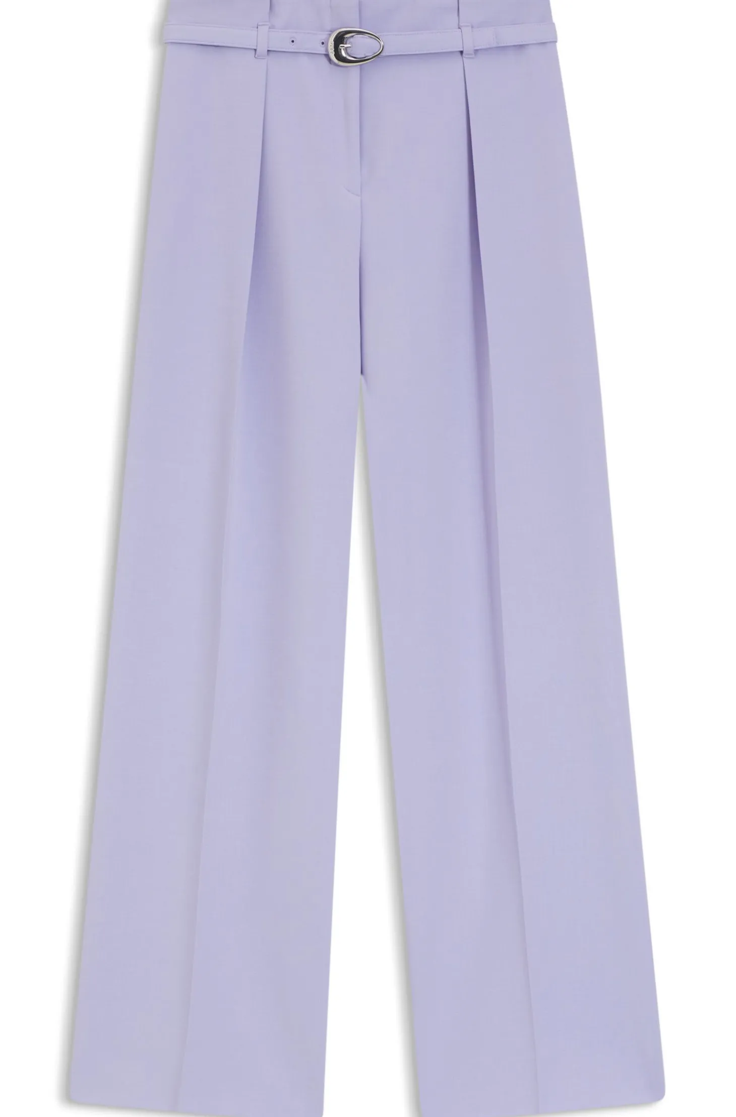 Bundfaltenhose mit Gürtel
