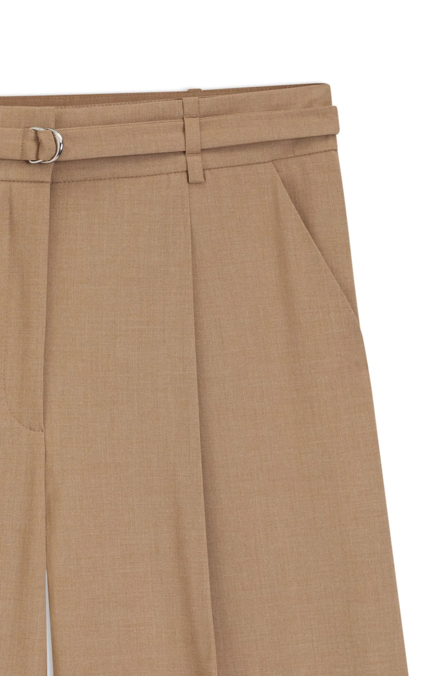 Bundfaltenhose mit Gürtel