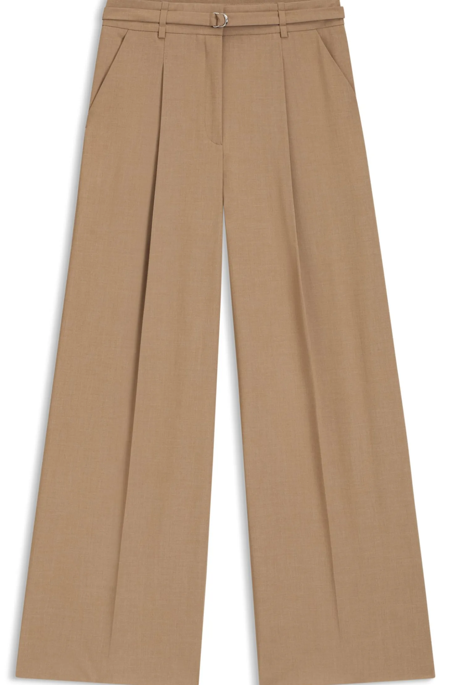 Bundfaltenhose mit Gürtel