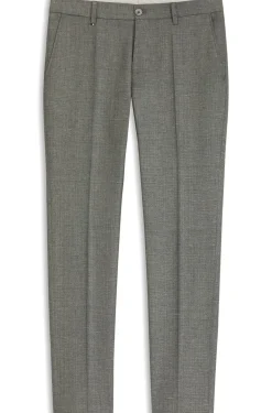 Business-Hose aus filigran gemustertem Stretch-Gewebe