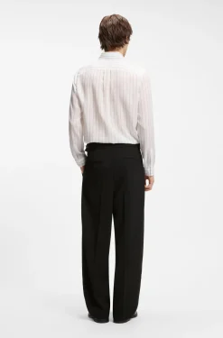 Business-Hose aus Schurwoll-Mix mit verstellbarem Bund