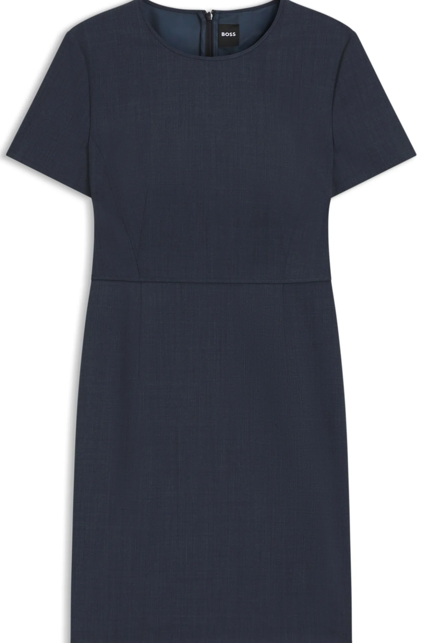 Business-Kleid aus melierter Schurwolle