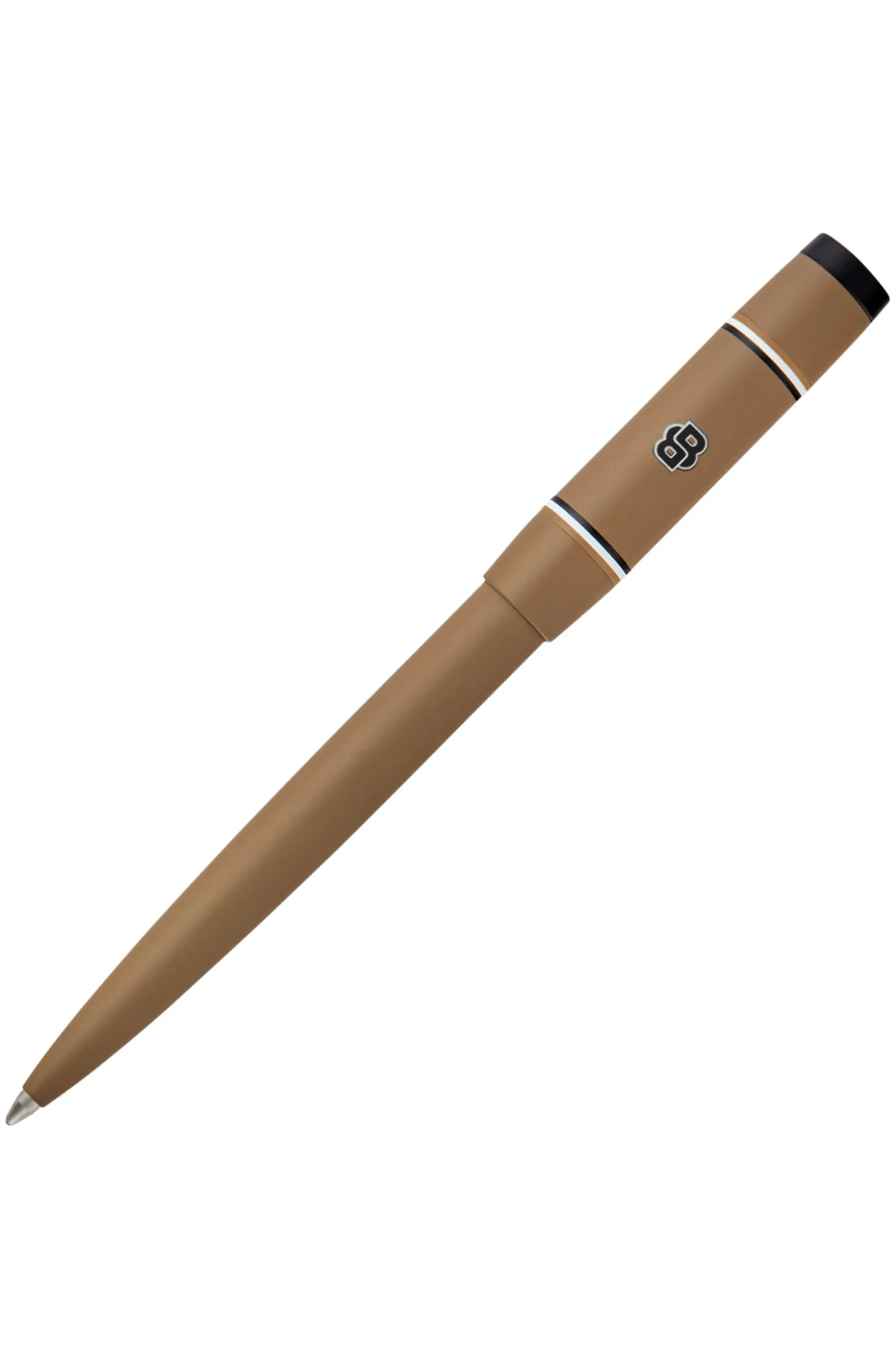 Camelfarbener Kugelschreiber mit Double-B-Monogramm