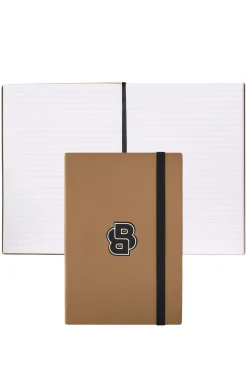 Camelfarbenes DIN-A5-Notizbuch mit Double-B-Monogramm