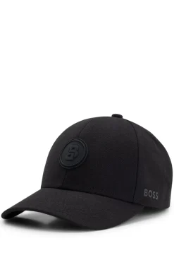 Cap aus Baumwoll-Canvas mit Double-B-Monogramm-Badge