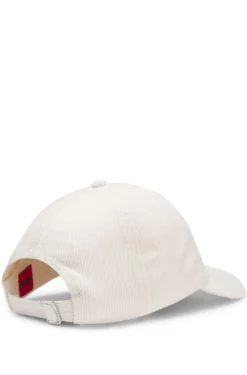 Cap aus Baumwoll-Cord mit Logo-Stickerei