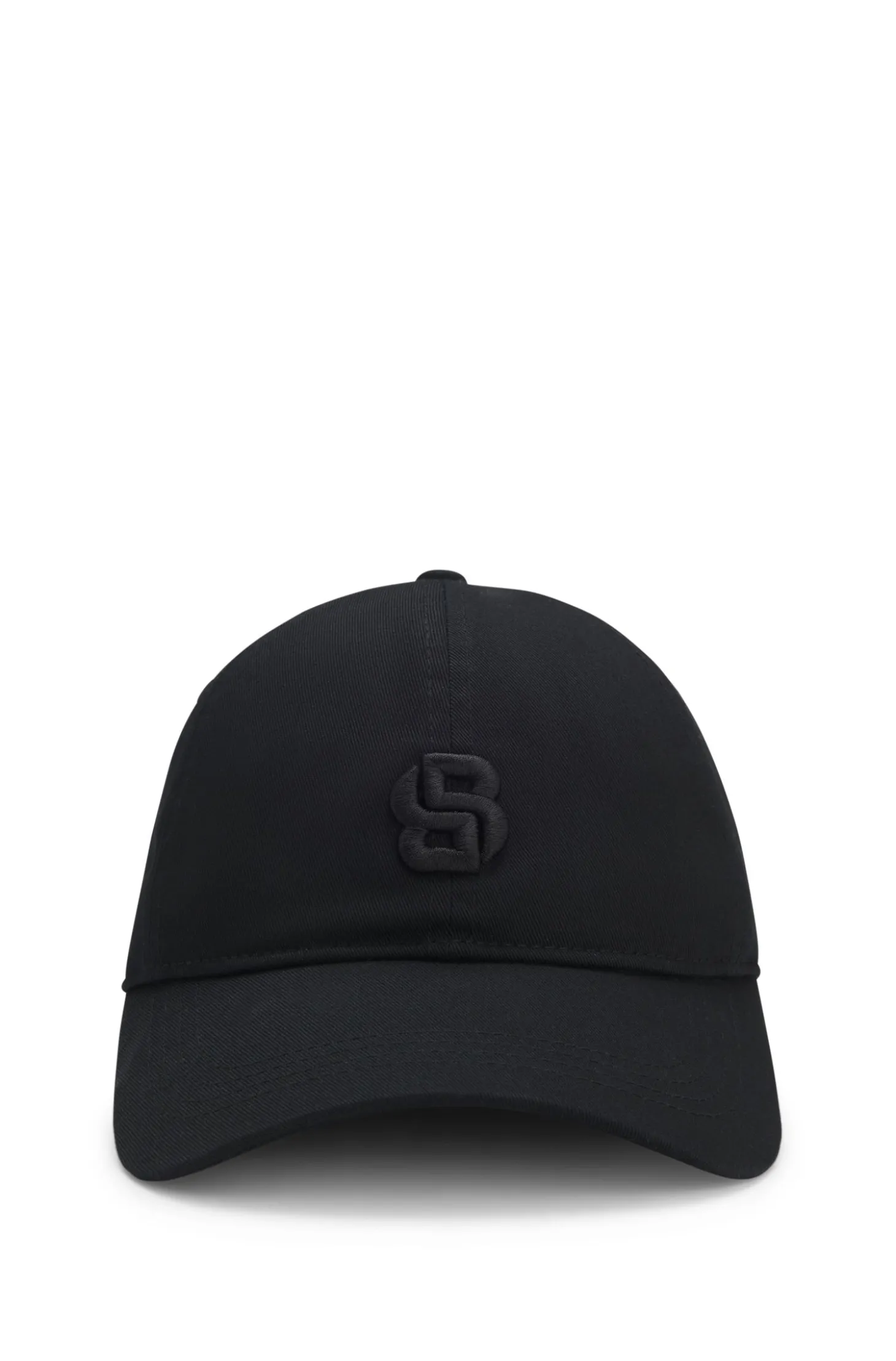 Cap aus Baumwolle mit aufgesticktem Double-B-Monogramm
