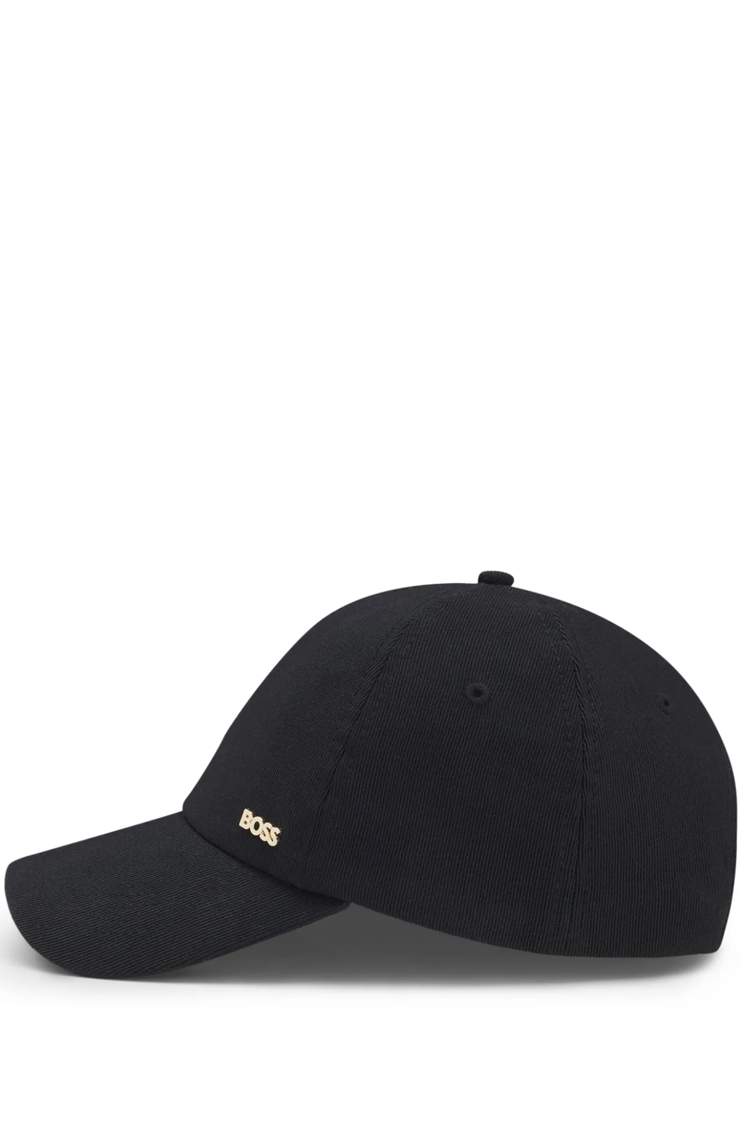 Cap aus Baumwoll-Mix mit Cordstruktur und Metall-Logo