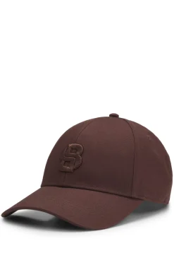 Cap aus Baumwoll-Twill mit aufgesticktem Double-B-Monogramm