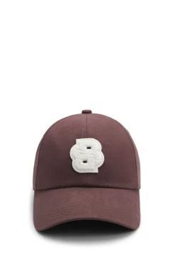 Cap aus Baumwoll-Twill mit geflochtenem Double-B-Monogramm