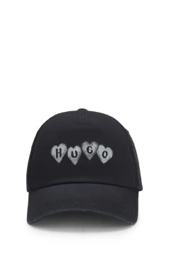 Cap aus Baumwoll-Twill mit Herz-Logo