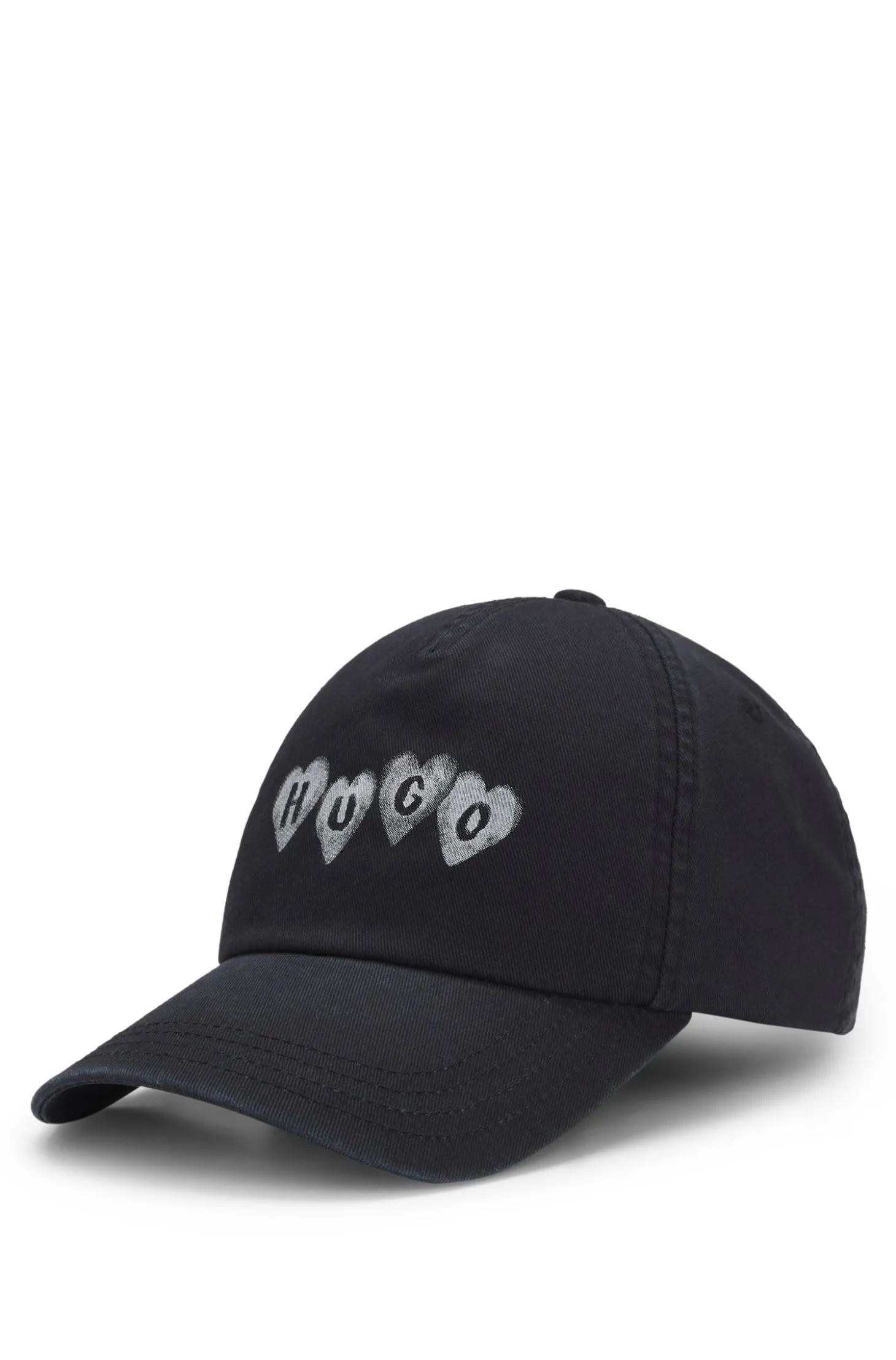 Cap aus Baumwoll-Twill mit Herz-Logo