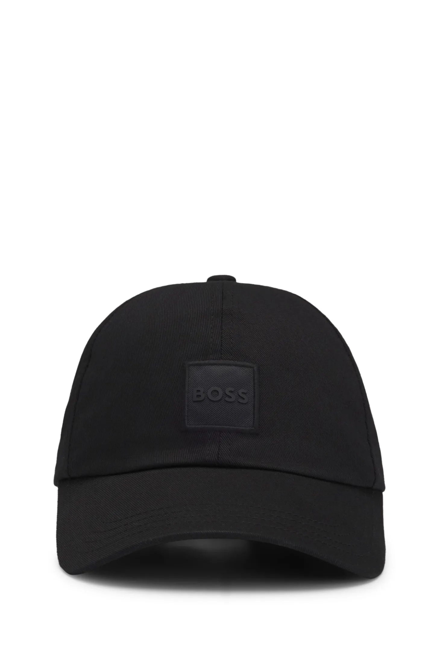 Cap aus Baumwoll-Twill mit Logo-Aufnäher