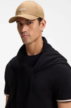 Cap aus Baumwoll-Twill mit Logo-Stickerei
