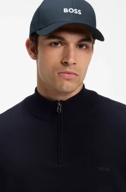 Cap aus Baumwoll-Twill mit Logo-Stickerei