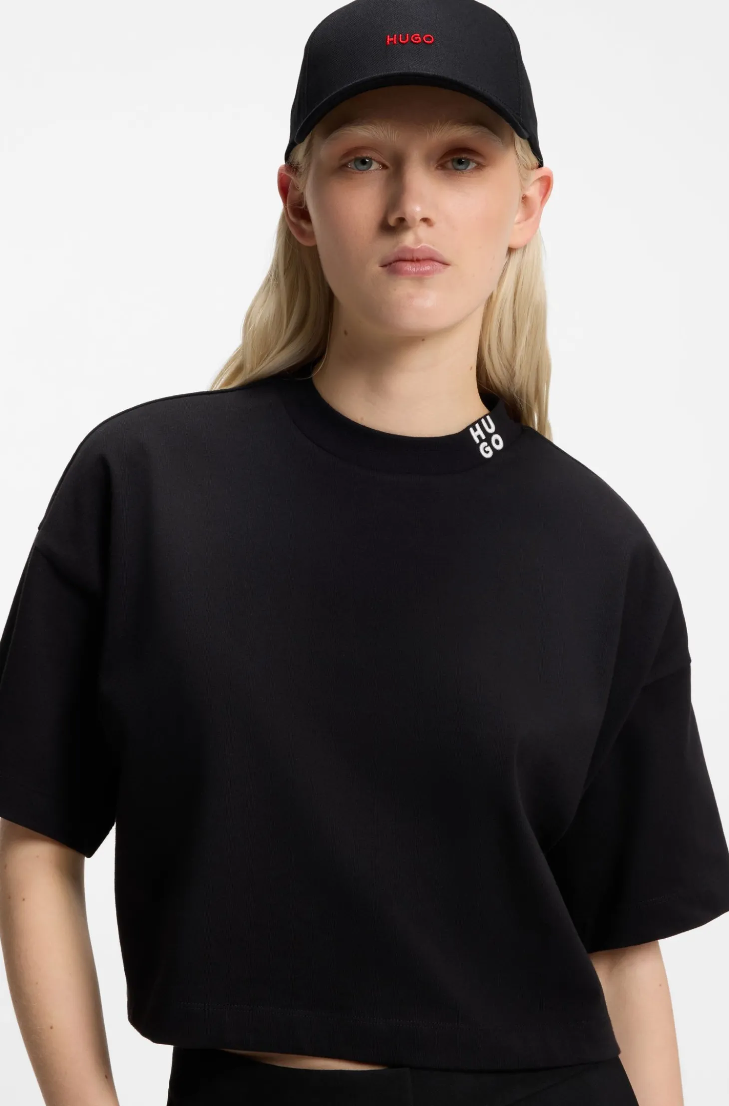 Cap aus Baumwoll-Twill mit Logo-Stickerei