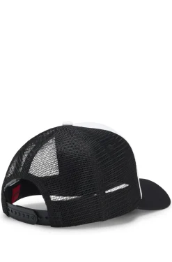 Cap aus Baumwoll-Twill mit Mesh-Einsätzen