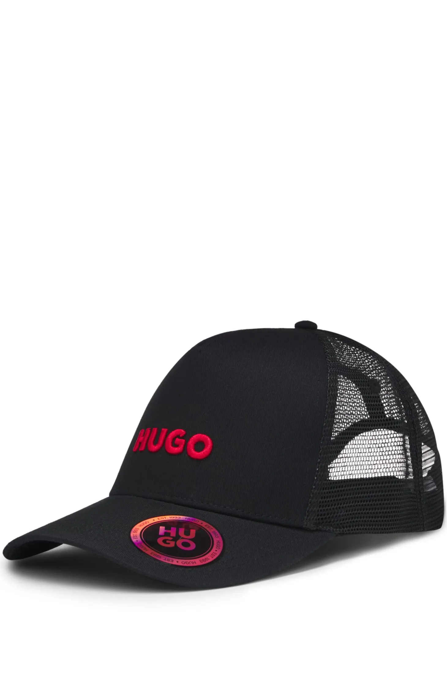 Cap aus Baumwoll-Twill mit Mesh-Einsätzen