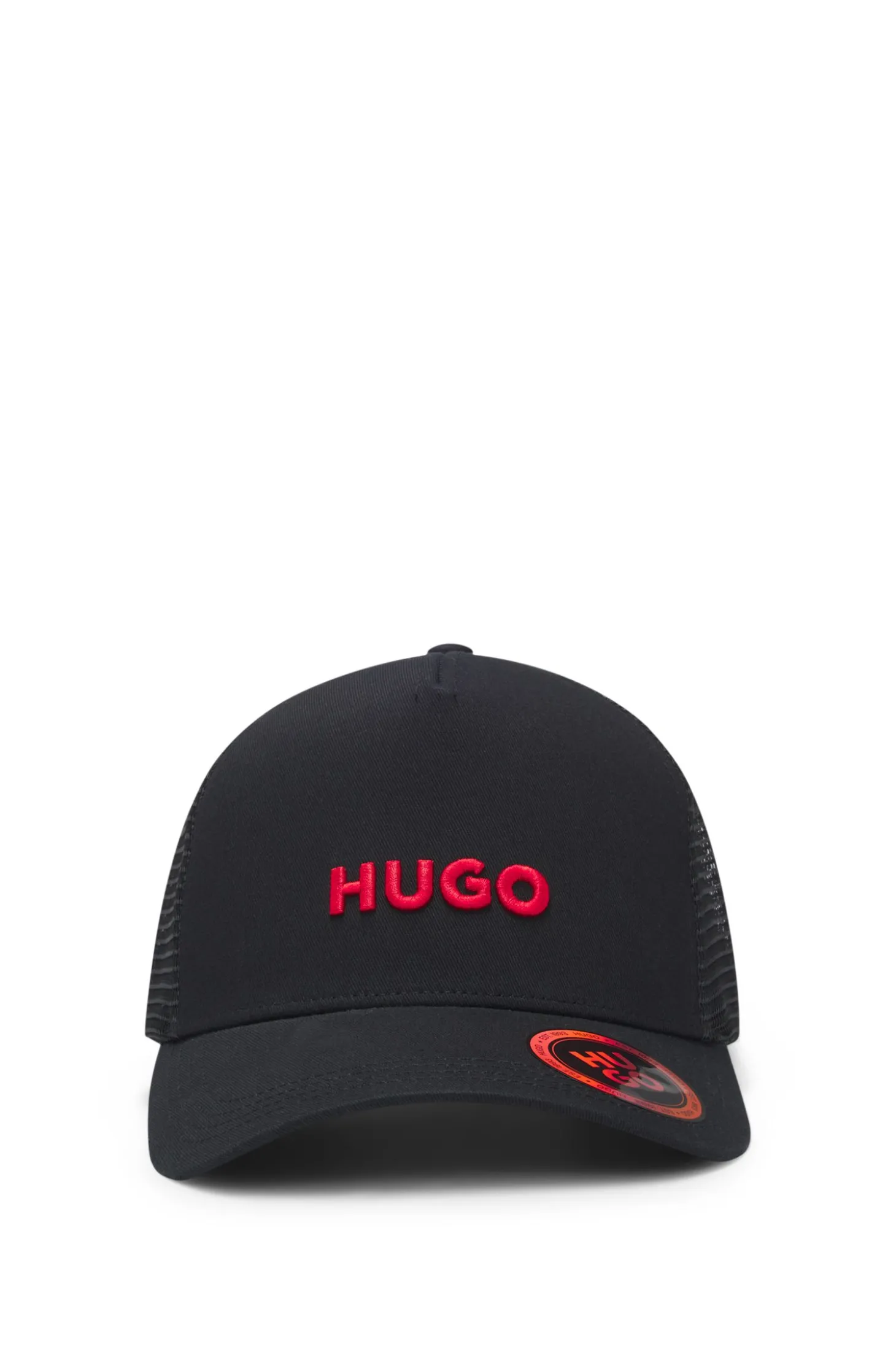 Cap aus Baumwoll-Twill mit Mesh-Einsätzen