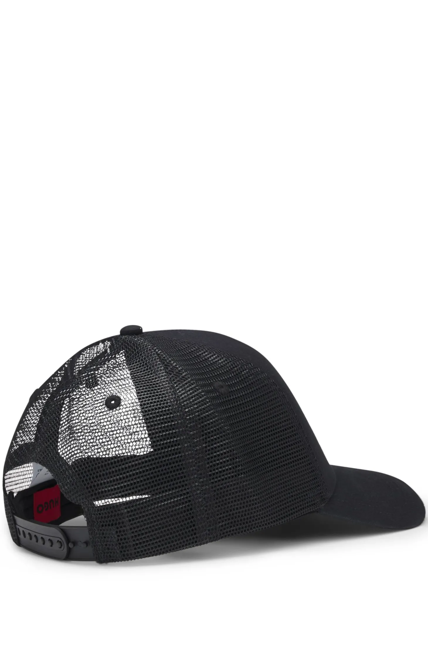 Cap aus Baumwoll-Twill mit Mesh-Einsätzen