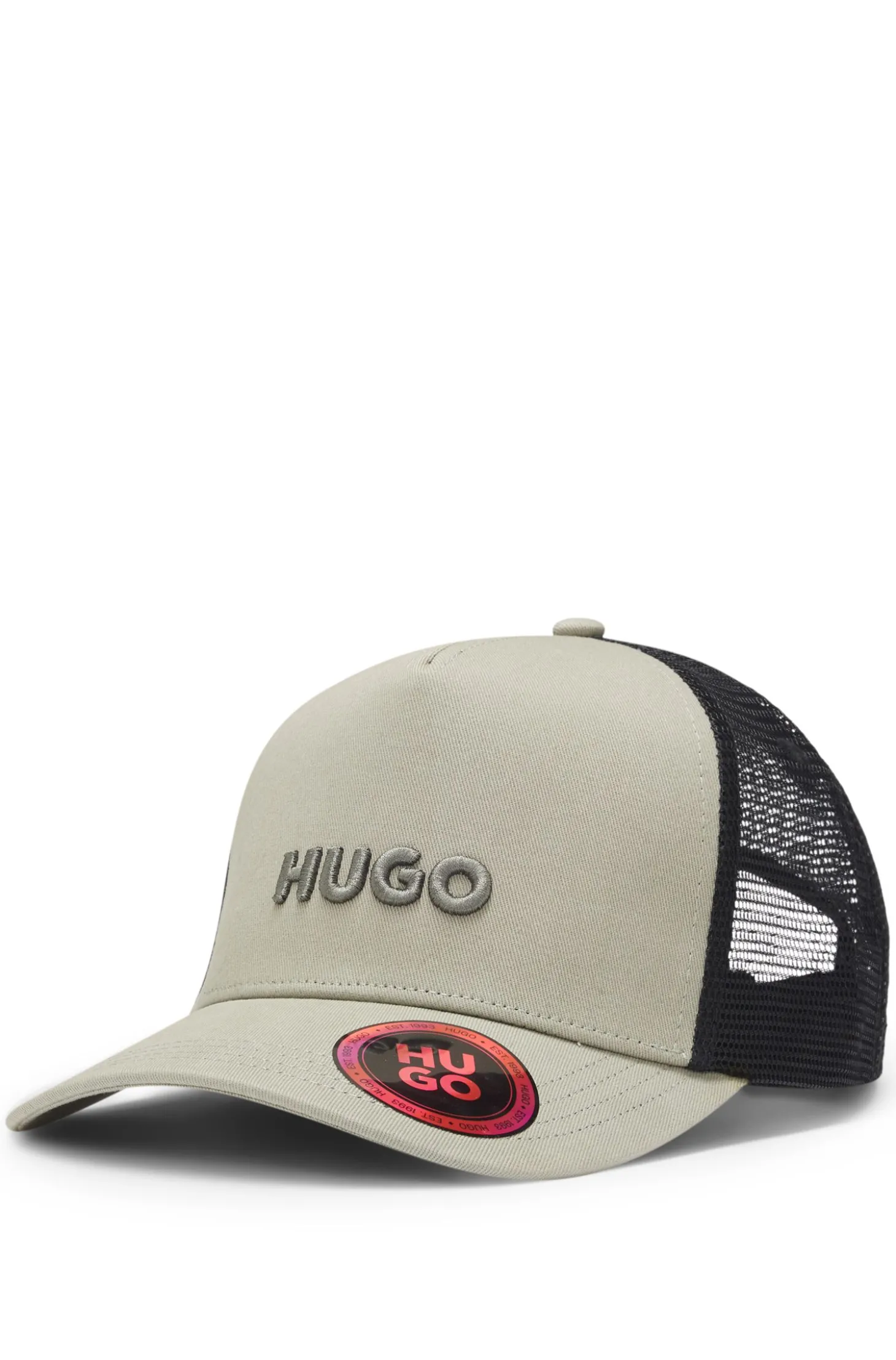 Cap aus Baumwoll-Twill mit Mesh-Einsätzen
