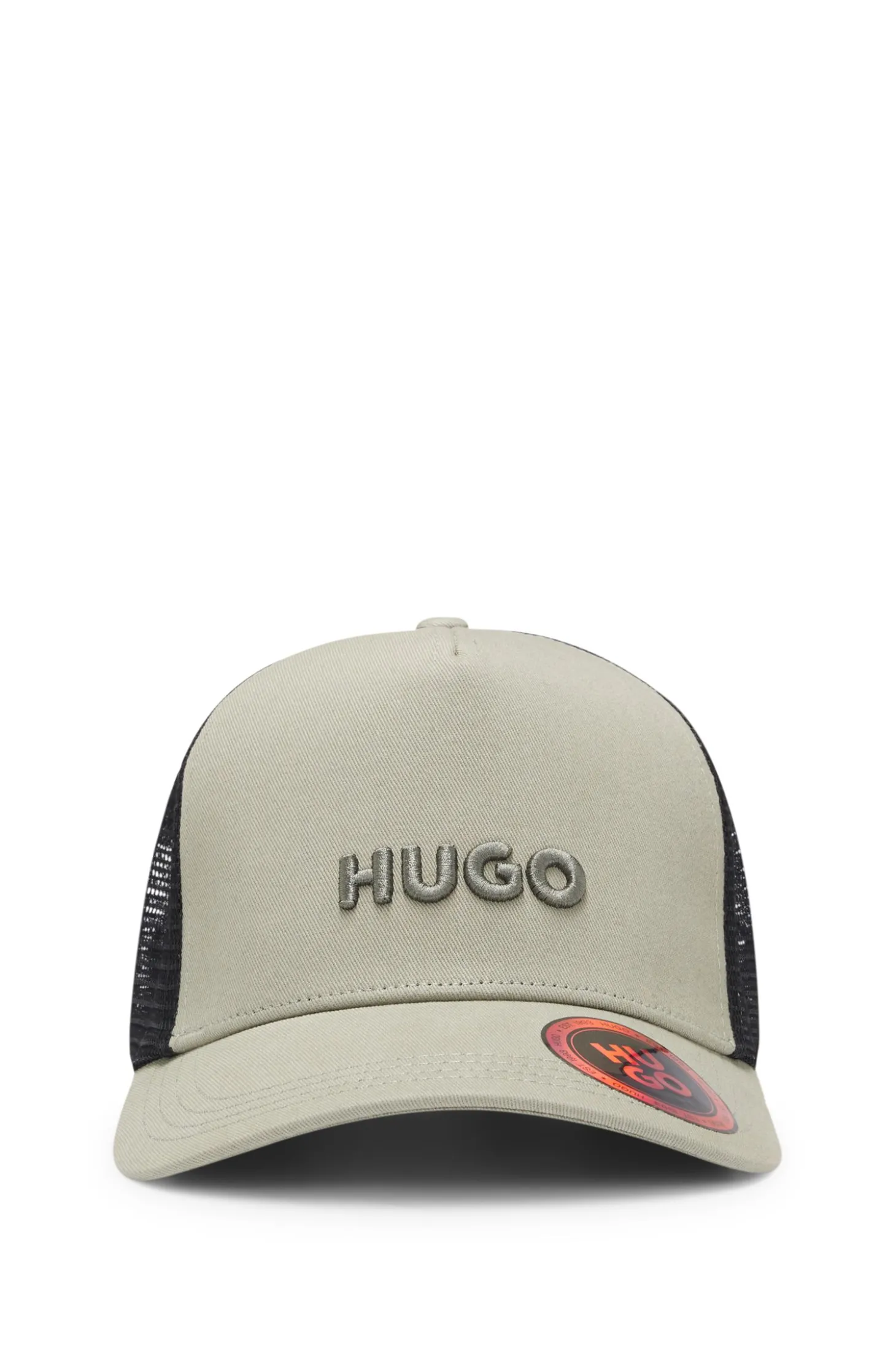 Cap aus Baumwoll-Twill mit Mesh-Einsätzen