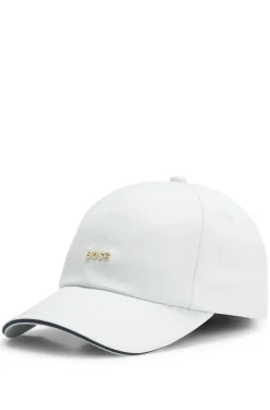 Cap aus Baumwoll-Twill mit Metall-Logo