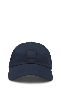 Cap aus Baumwoll-Twill mit seitlichen Mesh-Einsätzen