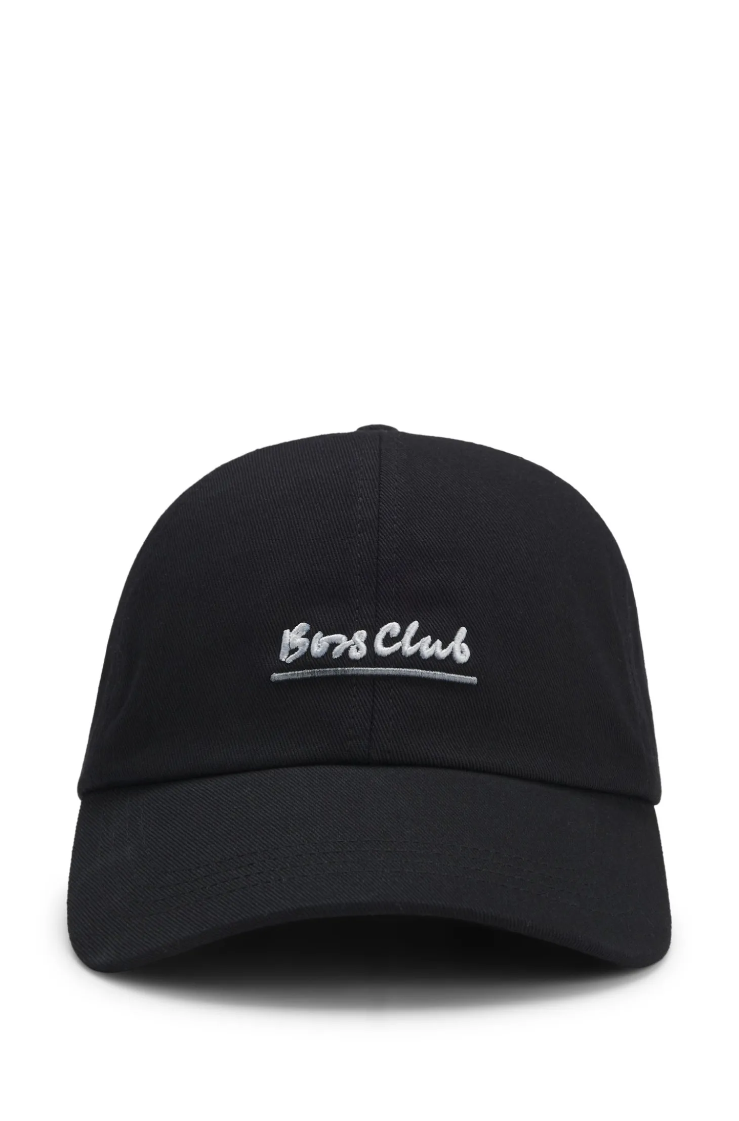 Cap aus Baumwoll-Twill mit Slogan-Stickerei