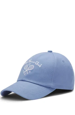 Cap aus Baumwoll-Twill mit Tennis-Artwork