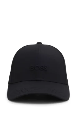 Cap aus Baumwoll-Twill mit tonaler Logo-Stickerei