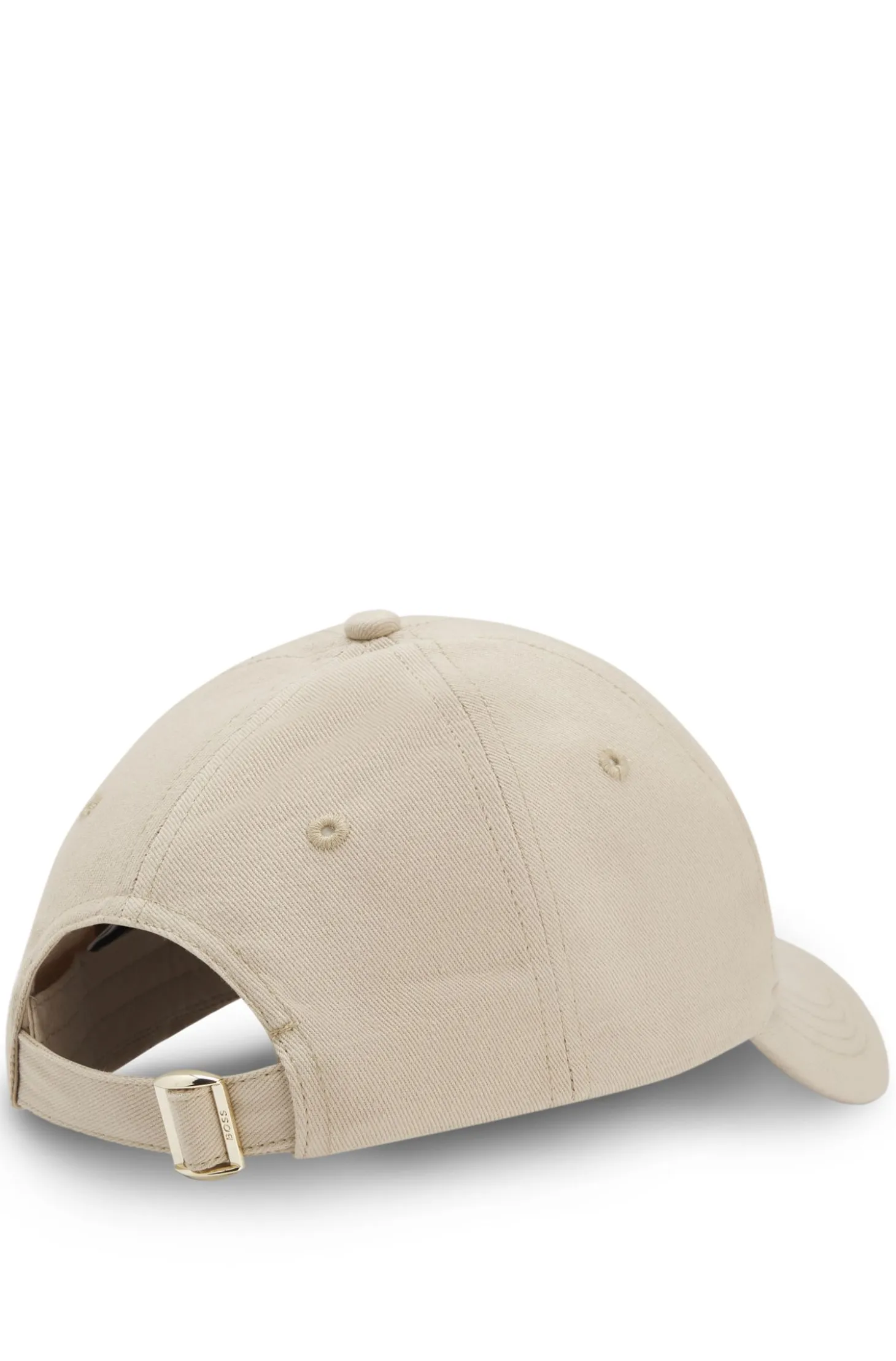 Cap aus Baumwoll-Twill mit tonaler Logo-Stickerei
