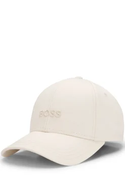 Cap aus Baumwoll-Twill mit tonaler Logo-Stickerei
