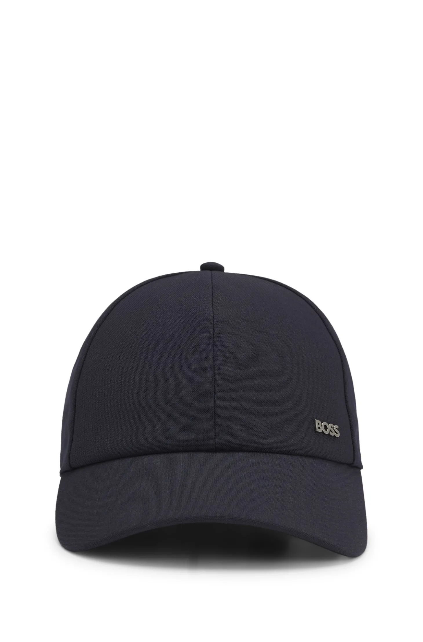 Cap aus Schurwolle mit Logo-Besatz