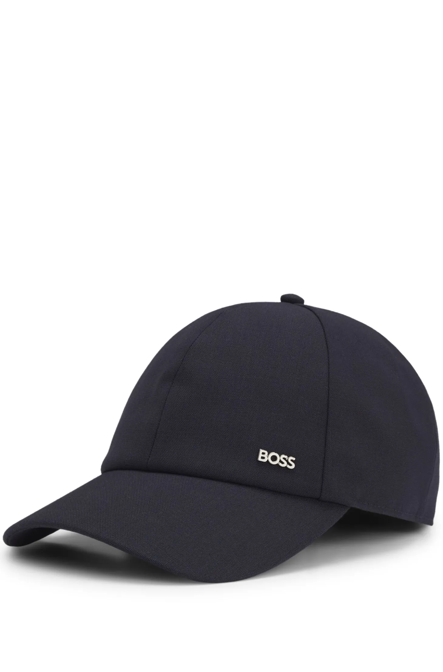 Cap aus Schurwolle mit Logo-Besatz