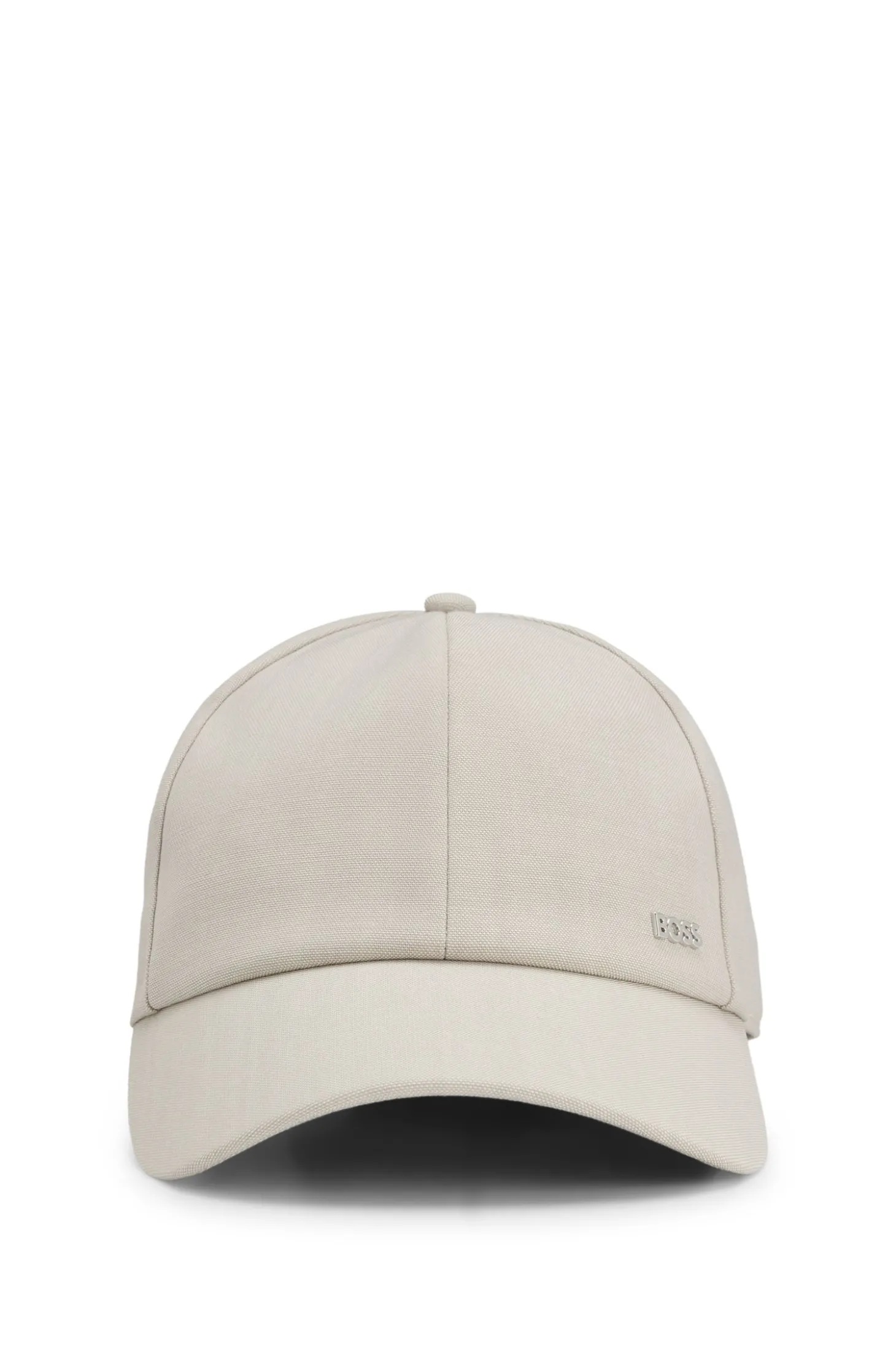 Cap aus Schurwolle mit Logo-Besatz