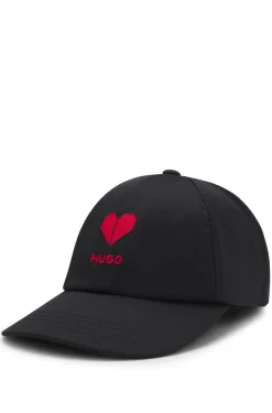 Cap aus Stretch-Twill mit Logo-Stickerei