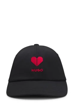Cap aus Stretch-Twill mit Logo-Stickerei